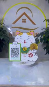 QR thanh toán để bàn đẹp may mắn tài lộc cute IN sẵn mã qr
