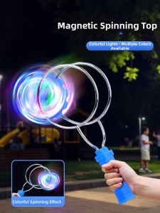 JIEBITU | Glow in Dark Hand-operated Magnetic Track Magic Circle Magnet Yoyo Toy