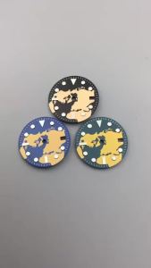 Mặt Đồng Hồ Kanagawa Wave 29mm Vô Trùng Dạ Quang Xanh Siêu Sáng C3 Phù Hợp Với Máy Tự Động NH34 NH35 Phụ Kiện Sửa Chữa Đồng Hồ