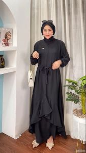 GAMIS JUMBO LD 120 BAHAN ADEM GAMIS CRINKLE JUMBO XXL AISY DRESS GAMIS TERBARU BUSUI