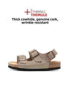 THEMULE | Thick Wooden Sole Comfortable Sandals Slippers