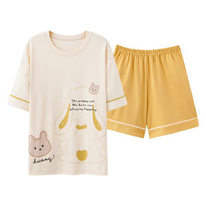 Bộ đồ ngủ MiiOW cho nữ làm bằng polyester tay ngắn dễ thương