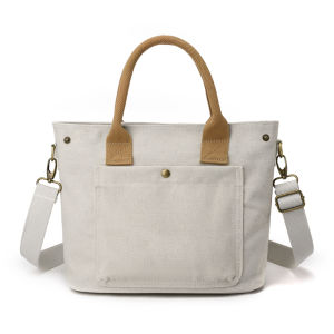 Fashionable Large Capacity Canvas Tote Bag Womens Handbag Retro Style Crossbody Bag Versatile Casual Shoulder Bag for Youth