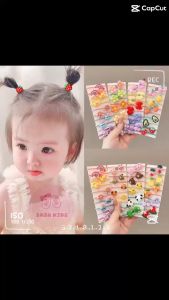 Set 10 Cột Tóc Nhiều Màu Dễ Thương Cho Bé Set 10 Cột Tóc Đính Nơ Thời Trang Cho Bé CT03
