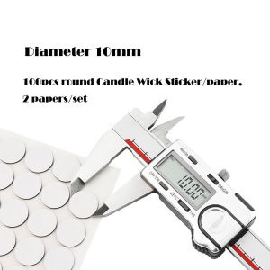 8mm/10mm/15mm/20mm White Candle Wick Stickers Double-sided Adhesive For DIY Candles Material Movable Fixed Point
