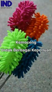 Kemoceng Microfiber Microfibre Micro Fiber Fibre Cendol Adjustable Dapat Diatur Pendek Mobil Motor Rumah Biru Pink Orange Hijau Merah Ungu