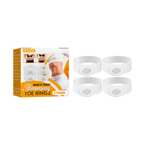 Eelhoe Magnetic Therapy Slimming Toe Rings Fast Lose Weight Burn Fat Reduce Fats Body Silicone Foot Massage Toe Rings Slimming Products Loss Weight Products Foot Massager Magnetic Toe Ring Fitness Orthotics Health Care Product 2pairs