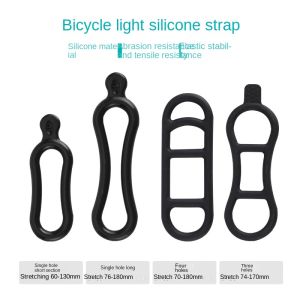 2-5 Pcs Bicycles Light Silicone Mount Band Fixing Straps Bike Handlebar Holder Outdoor Cycling Accessories Bike Acessories