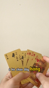 Bài Tây Mạ Vàng Cao Cấp Nhũ Vàng 24K Chính Hãng Amalife Bài Tây Chống Thấm Nước