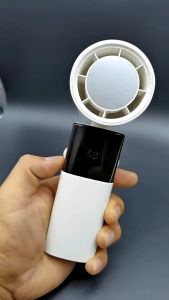 GOOJODOQ 4000mAh Turbo High Speed Mini Kipas Bisa Dilipat Mini Fan Rechargeable Handheld Portable Strong Wind 100 Gear Kipas Angin Pendinginan Cepat