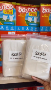 [TÁCH LẺ 50 TỜ] GIẤY THƠM QUẦN ÁO BOUNCE 5IN1 MỸ