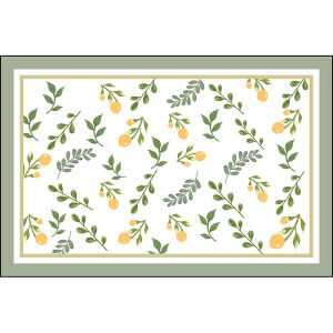 Fresh Style Silicon Dendroid Kitchen Mat Dish Plate Coaster Absorbent Non-Washable Table Slip-Resistant Dirt-Resistant Wear-Resistant