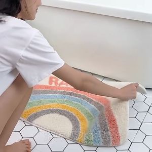 40x60 ซม พรมปูพื้น ดูดซับน้ำ สำหรับห้องน้ำ ห้องครัว พรมเช็ดเท้าห้องน้ำ พรมดักฝุ่น พรมห้องครัว พรมกันลื่น