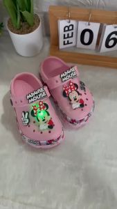 OPTA Minnie mouse รองเท้าหัวโตเด็กผู้หญิง เนื้อ EVA พื้นนื่มไส่สบาย ลิขสิทธิ์แท้ 100% พร้อมจัดส่งทุกวัน