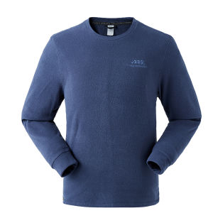 Jeep | Jeep Mens Outdoor Warm Fleece Sweatshirt Long Sleeve Round Neck Pullover Anti-static Autumn Winter Thermal Breathable Hoodie