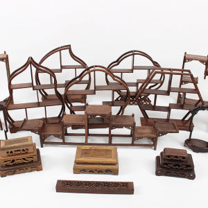 Redwood Ancient Style Cake Stand Dessert Table Decoration Creative Guest Register Wedding Decoration Ornament Display Shelf