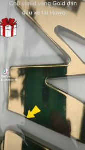 Chữ Vimid hàng chuẩn nhà máy dán đầu xe ô tô tải Howo ben hoặc Howo đầu kéo