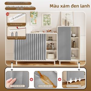 SHULIAN | Rèm Tủ Bếp Chống Thấm Nước Chống Dầu Không Cần Khoan