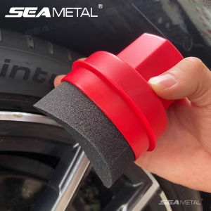 Seametal Lốp Xe Hơi Bàn chải đánh bóng cầm tay cong bọt sáp làm sạch xe ô tô cọ bọt biển lốp dụng cụ chăm sóc