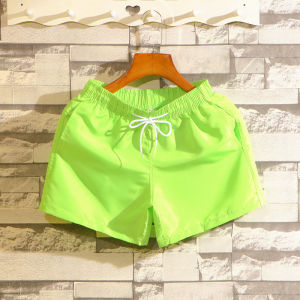 Mens Summer Thin Quick Dry Beach Casual Shorts Sporty Pure Color Sleepwear Three-quarter Length Breathable Comfortable Shorts