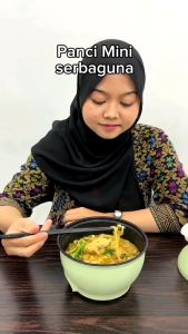 Panci Listrik Serbaguna Hemat List 300 Wat Bahan Anti Lengket 2 + Panci Listrik Kukus