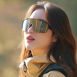 IMPALA PG2085W Fashion Polarized Outdoor Sports Eyewear for Men Women Anti Glare Driving Fishing Cycling Sunglasses Large Lens Sports Sunglasses