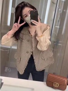 Tweed Vest for Women Retro Fashion