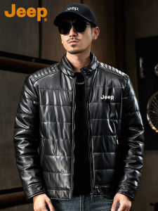 Jeep | Mens Winter Thick Warm Leather Jacket