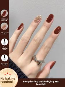 MONLEYTA | Transparent Nude Nail Polish Quick Dry Long Lasting Womens Nail Art Glue Tearable New 2025 Style Professional Nail Care