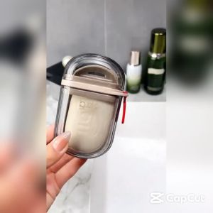 Travel Soap Dish Portable with Cover Soap Holder With Drain Water Bathroom Supplies For Traveling Holder Soap Container