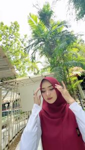 TERBARU KHIMAR NAWURA JILBAB HOODIE 2 LAYER INSTAN BY NITA COLLECTION CERUTY BABYDOLL
