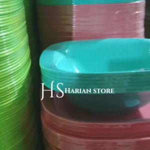 12 PCS PIRING MELAMIN KOTAK PUTIH POLOS MELAMIN TEPLEK 9INCH TEBAL ASLI MELAMIN