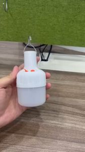 โคมไฟพกพาฉุกเฉิน หลอดไฟ LED ไร้สาย มีที่ห้อย (ชาร์จไฟได้)