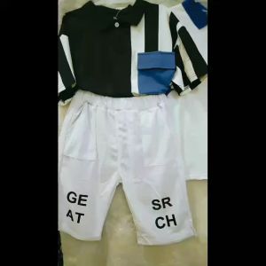 (LOLI-JKT) BOY-83 STELAN ANAK COWOK KERAH KC TOP+CELANA SIZE 100-160