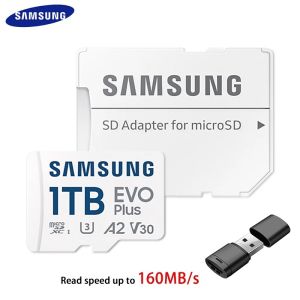 Samsung EVO Plus 2TB 512GB U3 A2 Memory Card 256GB 128GB 1TB 4K C10 V30 MicroSD TF Flash Card U1 A1 V10