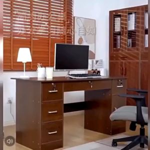 โต๊ะทำงาน โต๊ะผู้บริหาร โต๊ะออฟฟิศ มีลิ้นชัก มีกุญแจล็อค จัดเก็บได้หลายหลาย ดีไซน์สวย พื้นที่จัดเก็บเยอะ พร้อมส่ง