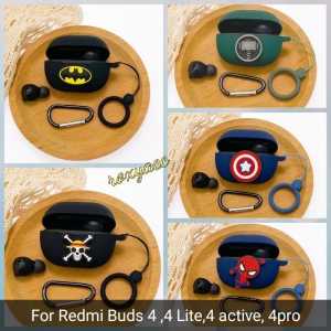 case redmi buds 4 buds 4 pro buds 4 lite buds 4 active softcase soft case tws motif super hero