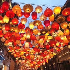 New Year Diamond Lantern Waterproof Outdoor Festival Decorations Restaurant Street Scenic Area Light up Your Celebration