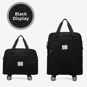 QIANRENSHI | Stylish Lightweight Travel Bag with Wheels Large Capacity