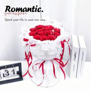 13 stalks Lace Ballet Elegant Soap flower bouquet 13朵芭蕾风香皂花束