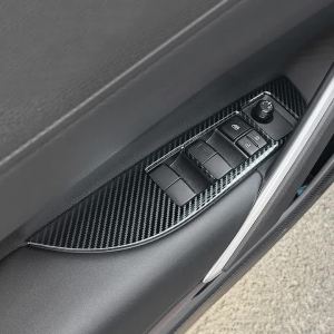 For Toyota Corolla Cross XG10 2021 2022 2023 2024 2025 Hybrid Stainless Car Door Window Switch Lift Button Cover Accessories