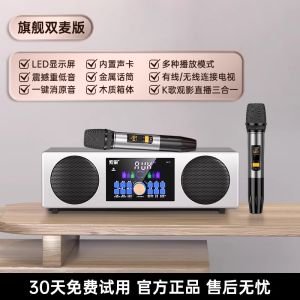 Sony 2025 New Home KTV Professional Singing Sound System Full Set Living Room Karaoke Cinema Speaker Wooden Material HDMI Connection