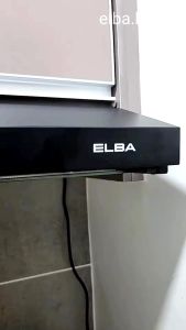 ELBA Slim Hood ESH-M7598(BK) with Twin Motor & Charcoal Filter & Grease Filter / Black Finishing