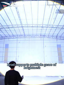 【10000LM】SMILING SHARK SD5357 LED Super Bright Flashlight M60 5Mode Stepless Dimming Type-c Rechargeable Torch Light Waterproof Outdoor Camping Lighting