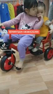[Miễn ship] Xe đạp xích lô xe đạp đôi cho bé 2 - 7 tuổi ( ảnh thật )