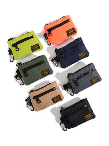 กระเป๋าใส่เหรียญผ้าอ็อกซ์ฟอร์ดแบบลำลองสำหรับผู้ชายและผู้หญิง กระเป๋าใส่เหรียญแบบเรียบง่ายพร้อมหัวเข็มขัด กระเป๋าใส่เหรียญแบบยูนิเซ็กซ์