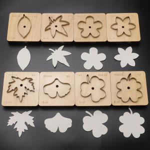 แม่พิมพ์ตัดหนังเทียม 1 ชิ้น สำหรับใบเมเปิล/ใบแปะก๊วย/กลีบดอกไม้/ใบโคลเวอร์สี่แฉก เครื่องมือตัดงานฝีมือ DIY