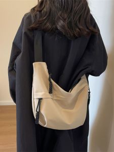 HuaXi Canvas Shoulder Bag Womens College Student Crossbody Bag Autumn Winter Versatile Commuting Bag Korean Style Soft Oxford Cloth
