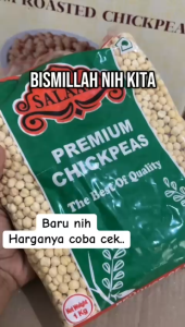 KACANG ARAB 1KG Matang Chickpeas Roasted Gram Whole Humus Garbanzo Chick Peas Jagung Arab India