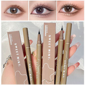 VEDO 💕COD Slim Eyeliner Pena Ulat Sutra Berbaring Cair Tahan Air Cepat kering Eyeliner Riasan Mata Tanpa Noda